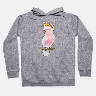 Bird - Pink Cockatoo - Crest Up Hoodie